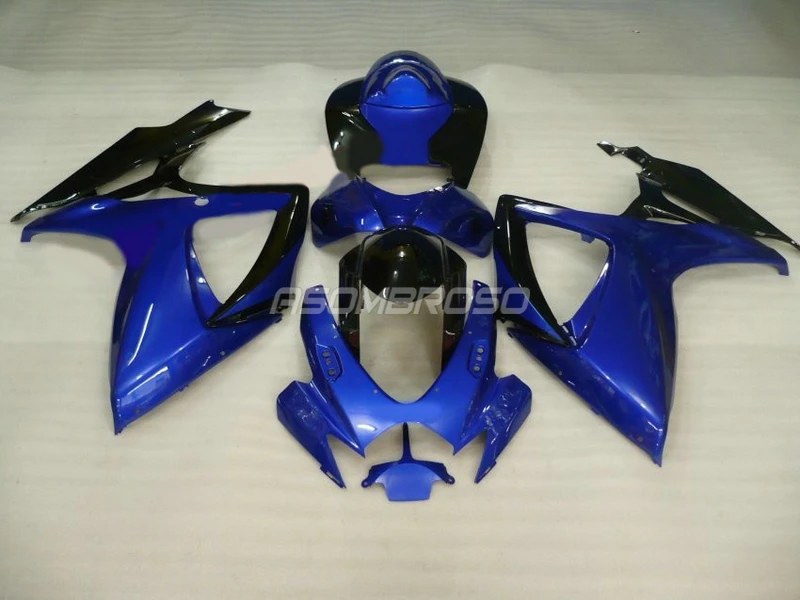 100% Injection mold Fairing for Suzuki K6 2006 2007 GSXR750 GSXR 600 GSXR600 dark blue motorcycle body Fairings kit | Автомобили и