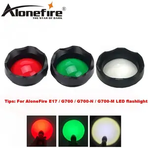 AloneFire E17 switch accessories G700 led flashlight switch/red green lens/remote pressure switch/re in USA (United States)