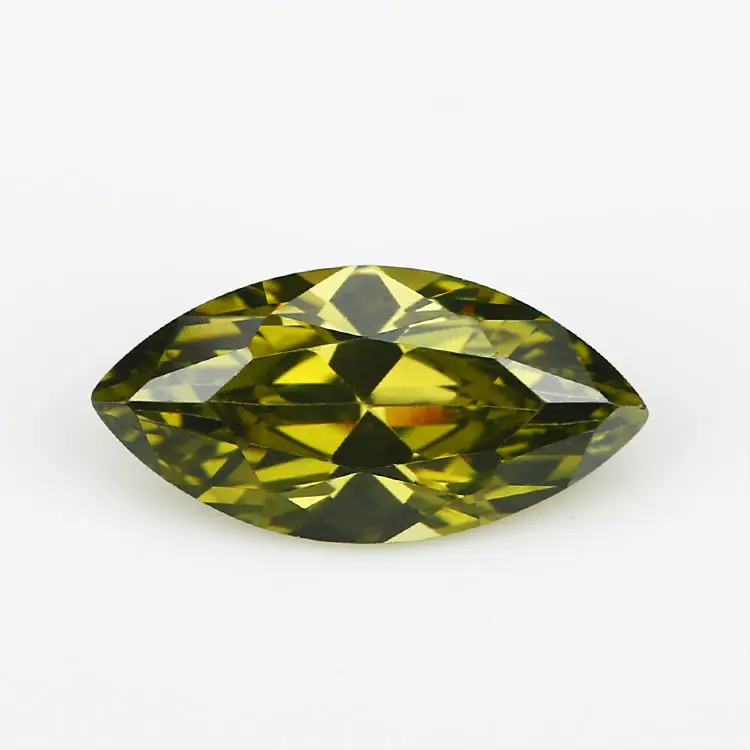 50 шт 1.5x3 ~ 10x20 мм Marquise форма свободный CZ камень оливково зеленый AAAAA кубический