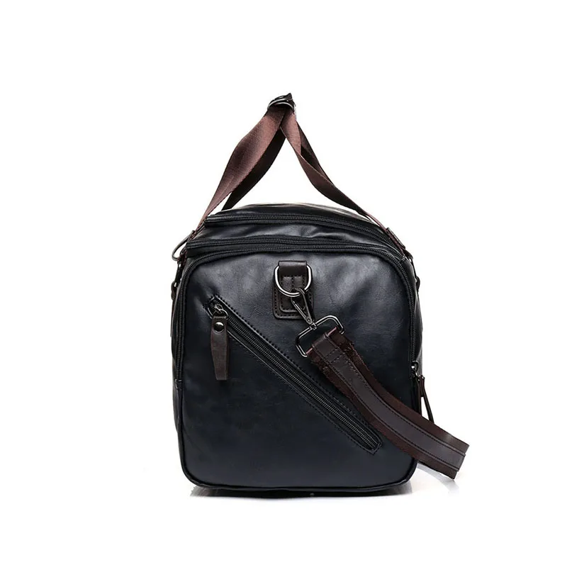 Мужская Дорожная сумка из ПУ кожи с ручками и плечевым ремнём|brand shoulder bag|shoulder bagsbag