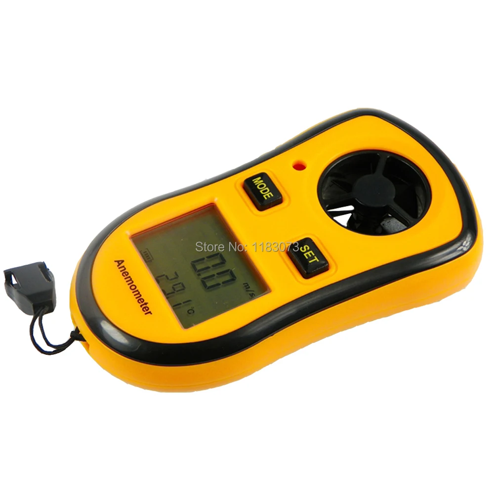 Электронный Анемометр 30 м/с (65 миль/ч) цифровой портативный измеритель скорости