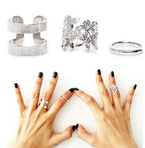 3 шт./лот ювелирное изделие в винтажном стиле панк из металлического сплава