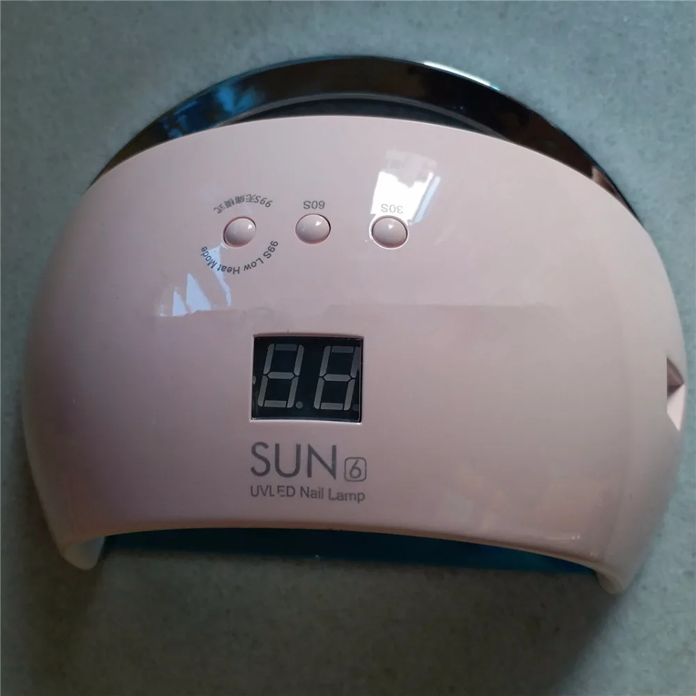 

Brand Smart SUN6 UV Lamp Nail Dryers 24/48W UV LED Nail Lamp Double Light Drying Machine Curing All Gel Polish Dryer Art Tools