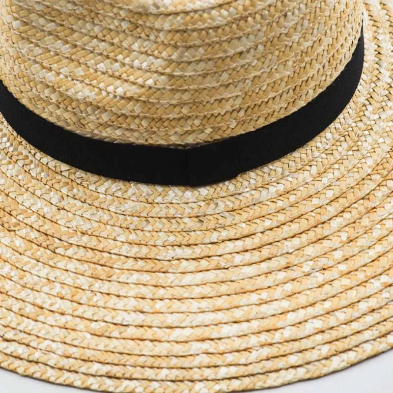 13cm Big Brim Straw Sun Hats for Women Men Beige Black Wide Brim Jazz Hats Sun Protection Beach Hat Derby Church Summer Fedoras