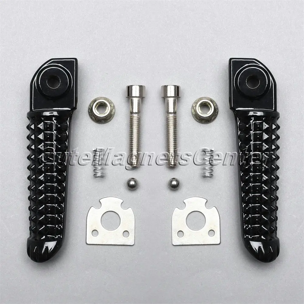 Черные передние и задние подножки Mtsooning для Yamaha YZF R1 2002-2012 R6 2003-2011 | Автомобили