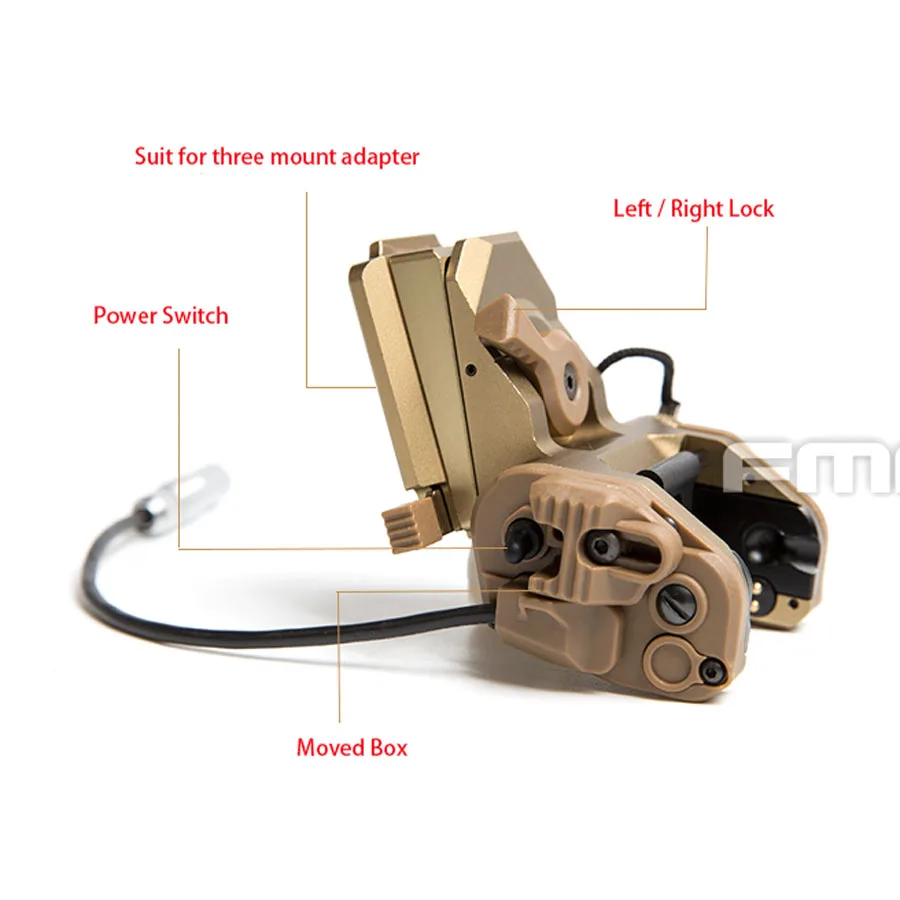 FMA тактическое функциональное крепление для шлема GSGM NVG TB1301 BK/DE|Шлемы| |
