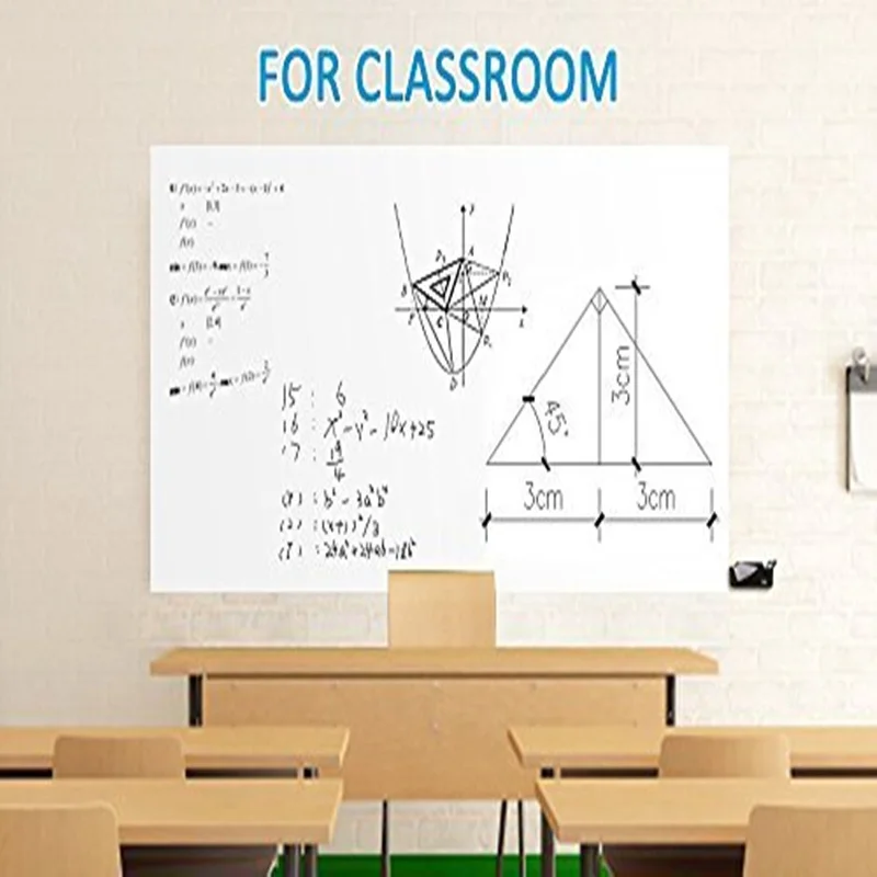 50*100 см стикер для белой доски наклейка на стену самоклеящаяся бумага стирания