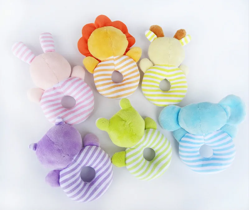 Newborn Baby Toys 1Pc Cartoon Animal Elephant Boy Girl Rattles Hand Bell Infant Toddler Plush jouet enfant 0-12 Months |