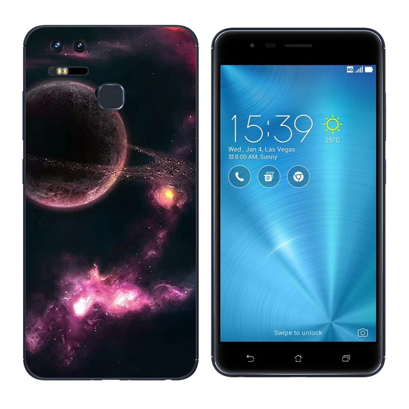 Case for Asus Zenfone 3 Zoom ZE553KL 5.5&quot Triangle Printing Back Cover Soft TPU 3zoom Silicon |