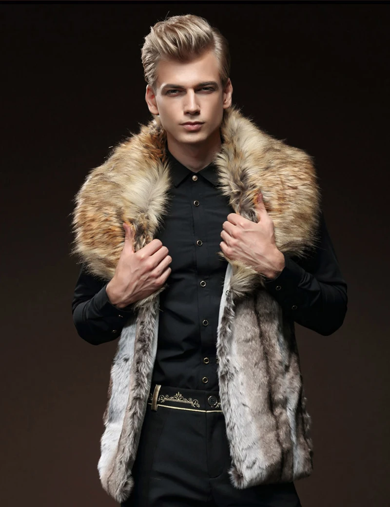 Жилетка мужская меховая на зиму/осень 2019|fur vest men|brand menvest brand men |