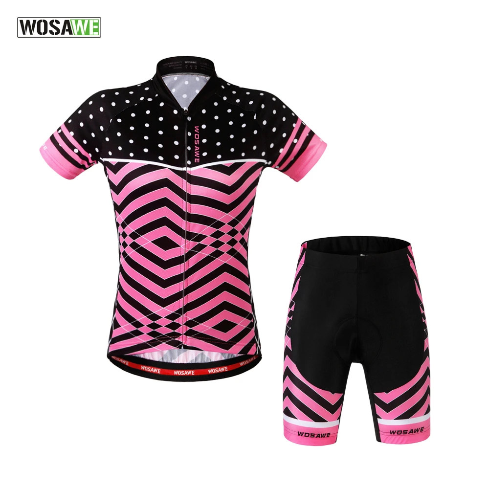 

WOSAWE Summer Women's Cycling Jerseys 2019 MTB Bike Shirts Racing Clothings Riding Garment Bicycle Top And Short ropa ciclismo