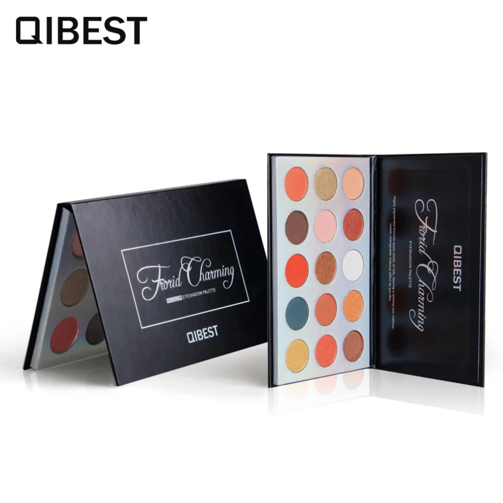 Qibest 15 видов цветов набор для макияжа бровей блестящие тени век макияж Shimmer &