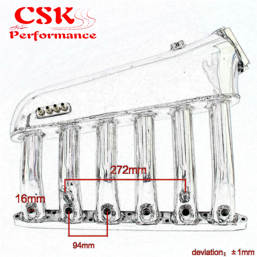 Черный впускной коллектор + Универсальный VQ35TPS 80 мм дроссельной заслонки