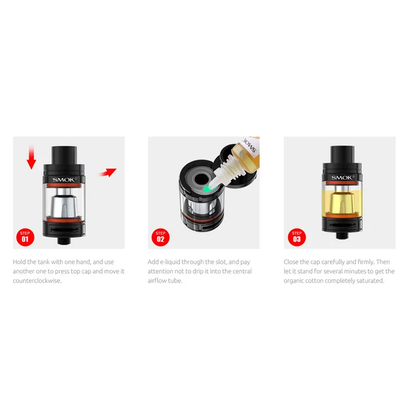 Электронная сигарета распылитель SMOK TFV8 большой детский бак Vape ручка коробка мод