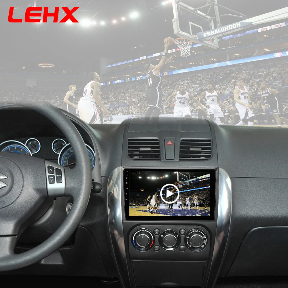 LEHX 2.5D ips экран Автомобильный Радио плеер для Suzuki SX4 2006 2007 2008-2011 2012 2Din Android 8,1 Мультимедиа gps навигационный плеер