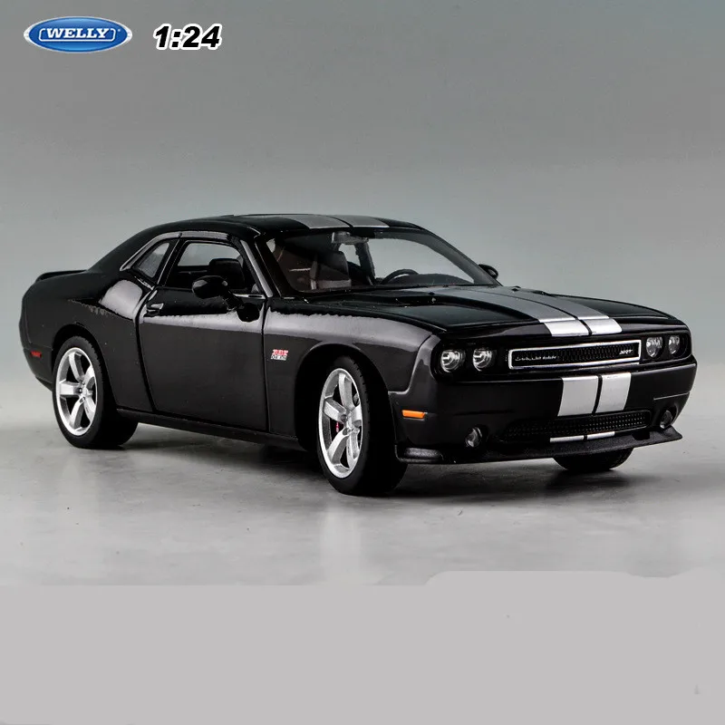 1:24 модель спортивного автомобиля из сплава игрушка для Dodge Challenge с управлением на