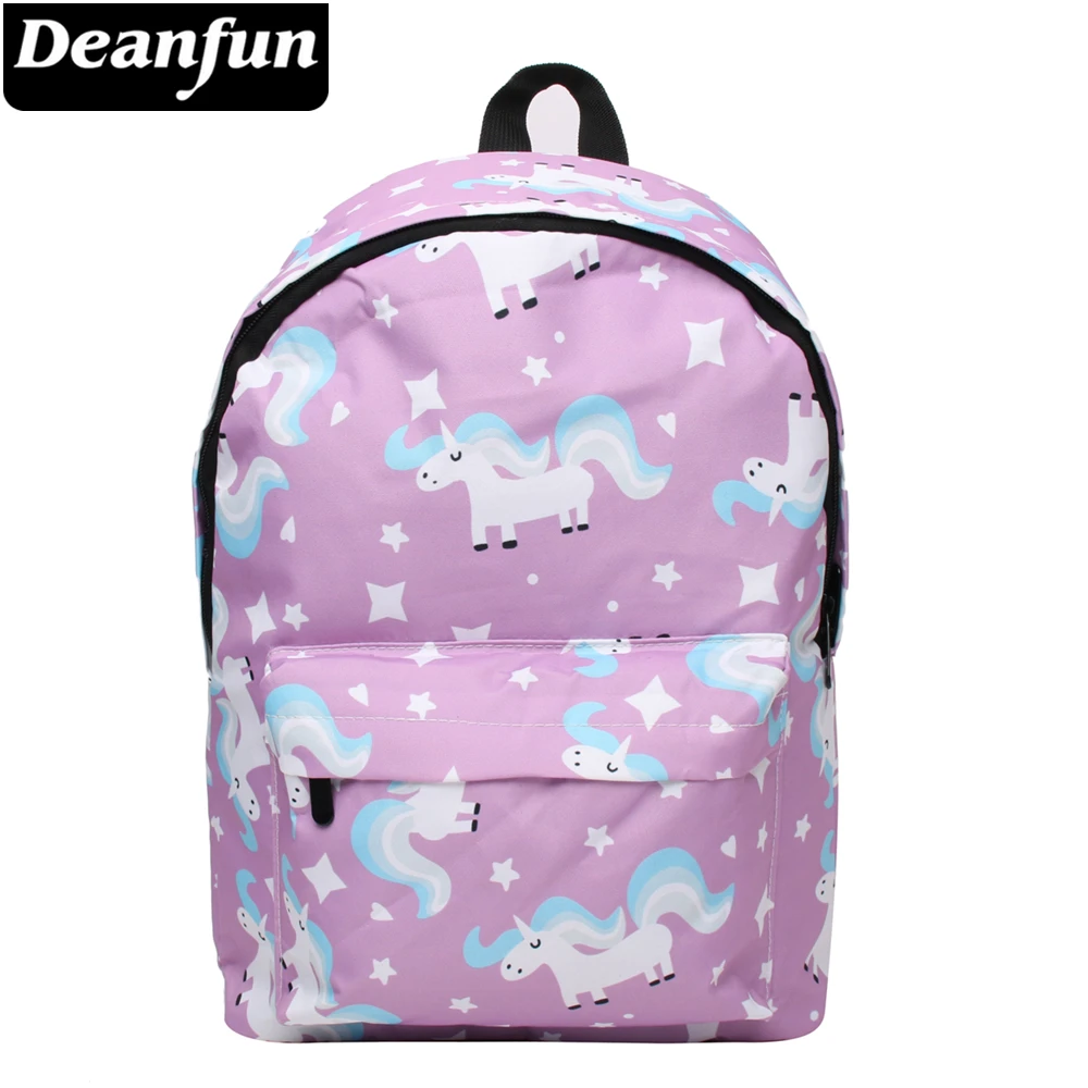 Deanfun Водонепроницаемый Школьный рюкзак женский с единорогом симпатичная
