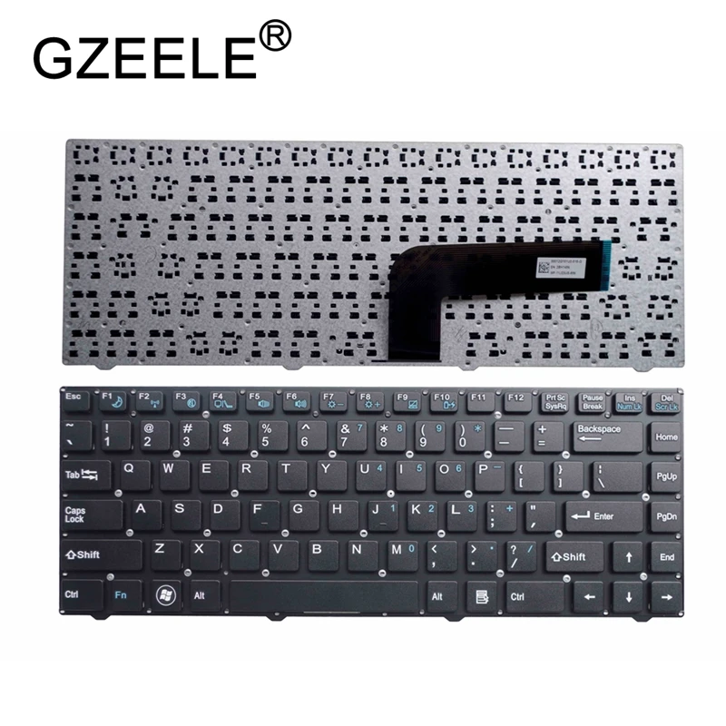 Английская клавиатура GZEELE для DNS Pegatron B14Y B34FD (0150931) строгая с рамкой 0KN0