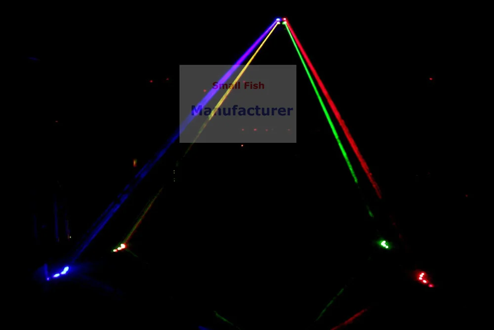 Сценический лазерный проектор 2 упаковки высокое качество 620 МВт RGB 3 в 1 4 линзы