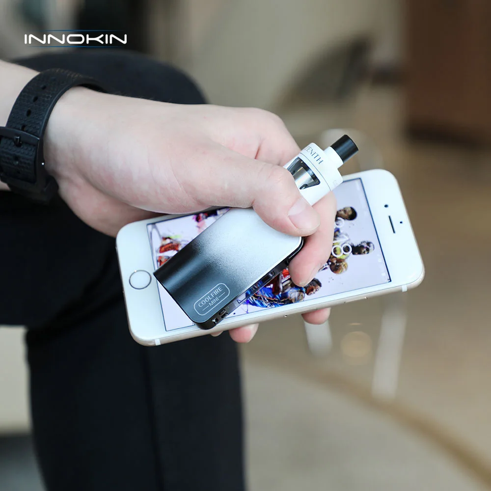 Оригинальный Innokin CoolFire Mini Zenith D22 Vape комплект 2 мл бак атомайзер 1300 мАч встроенный