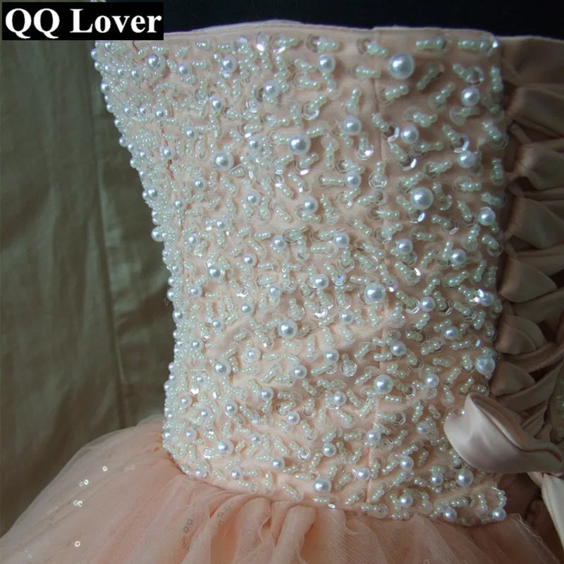 QQ Lover 2019 Newest Elegant Beaded Ball Gown Wedding Dress Robe De Mariage | Свадьбы и торжества