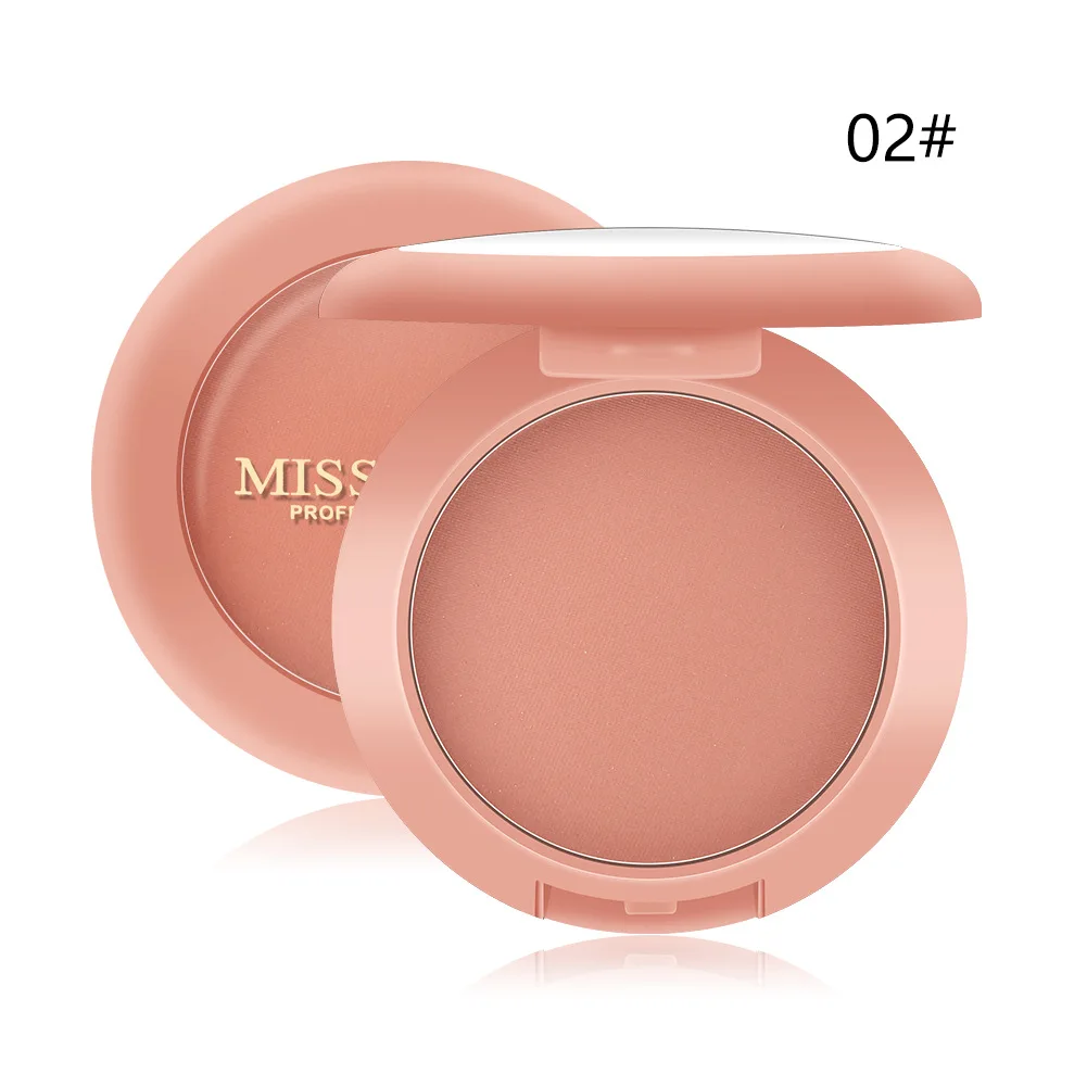 MISS ROSE, 12 цветов, палитра для макияжа, румяна, персиковые, матовые, румяна, пудра, стойкая, водостойкая, матовая, косметика для лица, TSLM2 - Цвет: 02