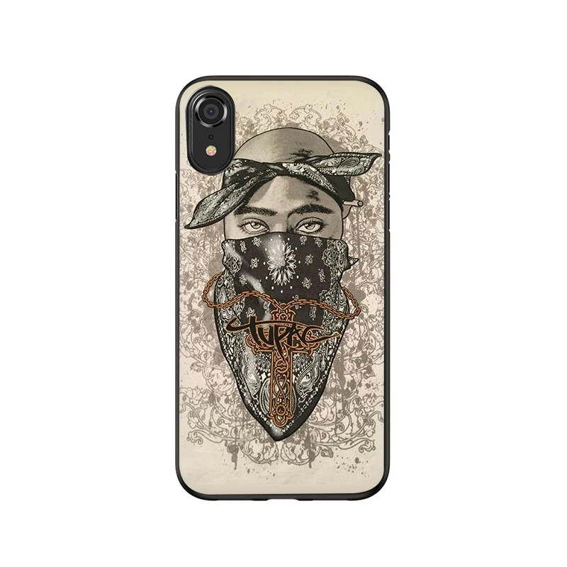 2Pac Tupac Amaru Shakur мягкий чехол для телефона iPhone 5 5S 6 6S Plus 7 8 Plus X XR XS 11 Pro Max - Цвет: B7