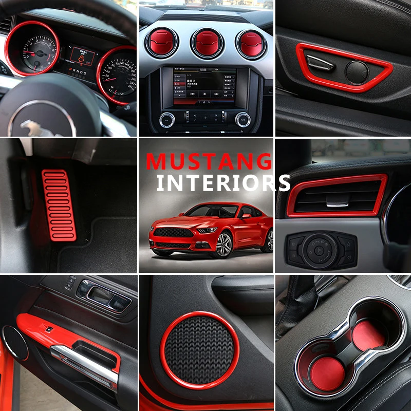 Подходит для Ford Mustang автомобильный Стайлинг красный полный набор Автомобильный