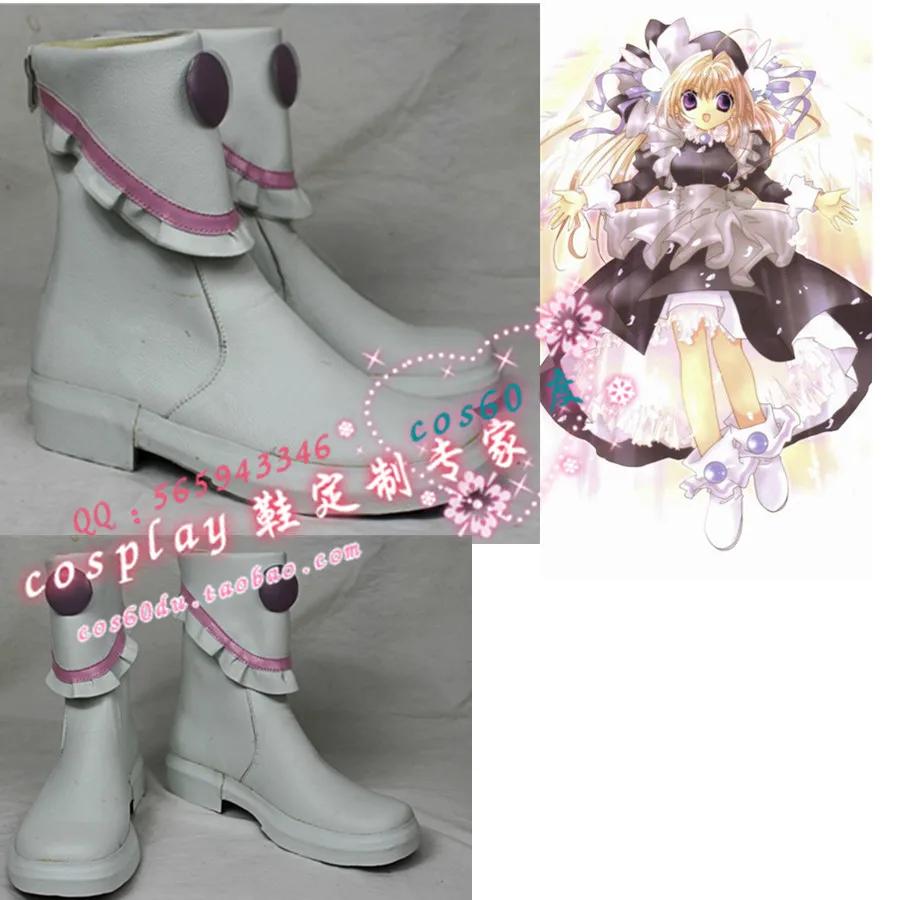 

Pita Ten Misha white Cosplay Shoes Boots S008