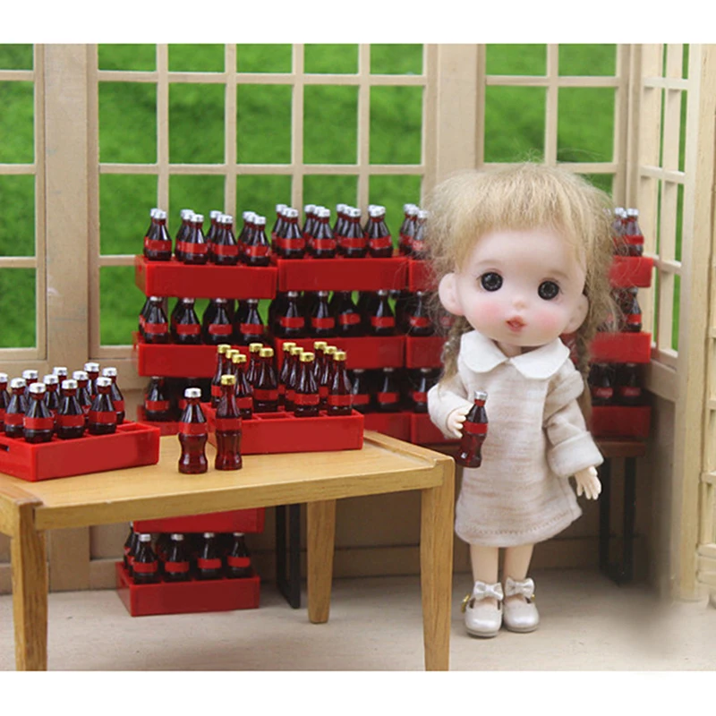 Милые Мини куклы Cola 1:12 миниатюрная модель кукольного дома аксессуары для домика