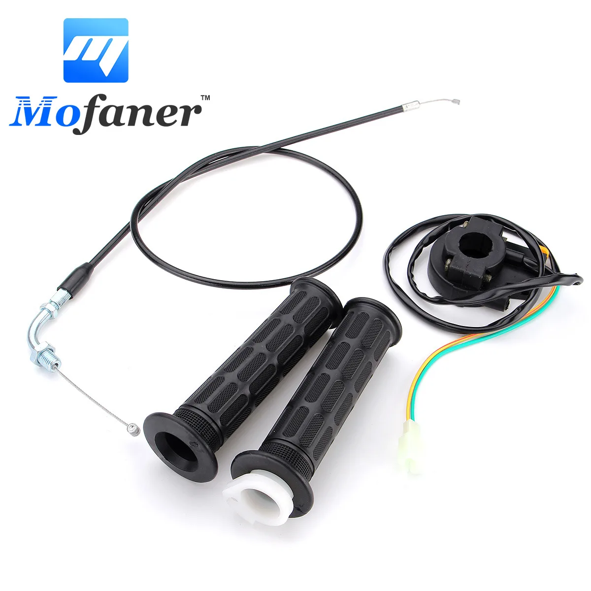 motorrad lenker handgriffe gaszug töten schalter set für 49cc 80cc motor teile motorisierte fahrrad push bike free global shipping