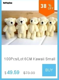 100 шт./лот Kawaii маленькие плюшевые мишки, набитые плюшем 3,5 см, игрушка плюшевый мишка, мини мишка, плюшевые игрушки, свадебные подарки 01301