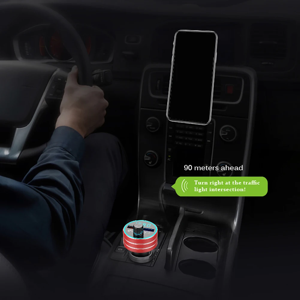 Многофункциональный автомобильный Bluetooth FM трансмиттер беспроводной MP3 плеер 2 4 А