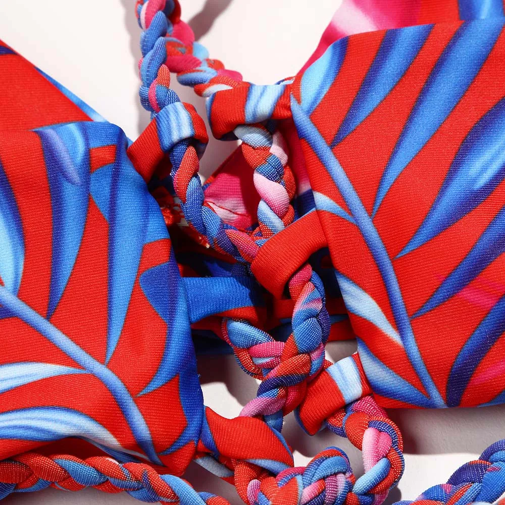 2019 сексуальный комплект бикини Высокая талия купальная одежда женский с