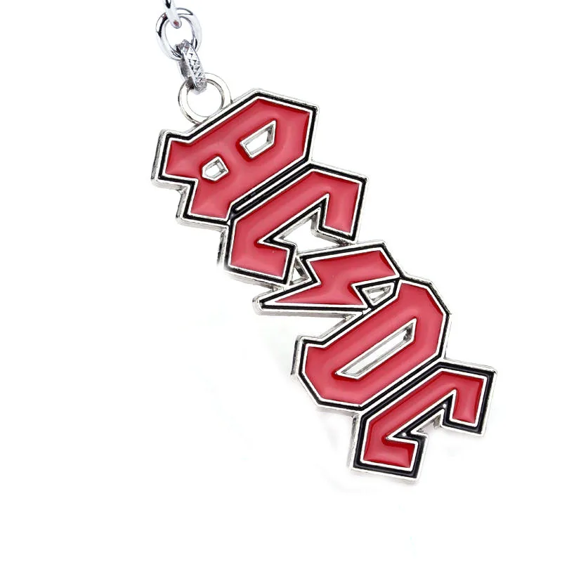 AC/DC группа письмо символ брелок кулон ювелирные изделия сплава горячая новая