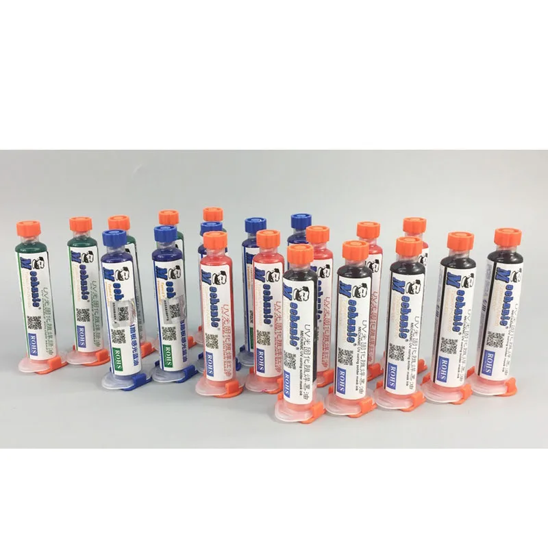 White Oil 5 цветов паяльная паста механик паяльная паста Флюс крем BGA PCB УФ-отверждаемый припой маска 10CC флюс для пайки сварочных флюсов - Цвет: White Oil