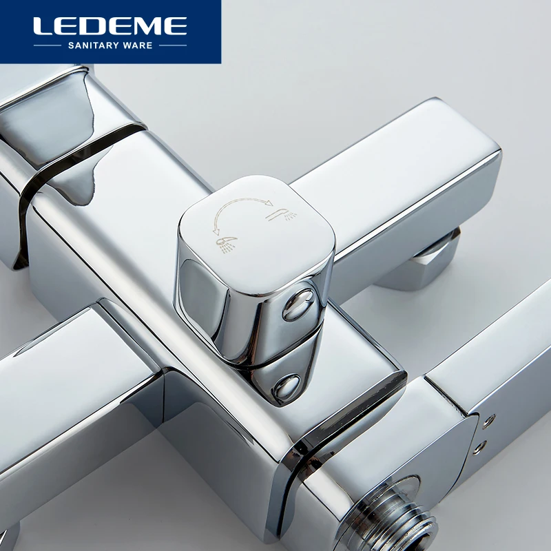 ledeme bathtub faucet hot and cold bath faucet bathroom faucet set bathroom mixer with hand spray shower head mixer taps l3233 free global shipping