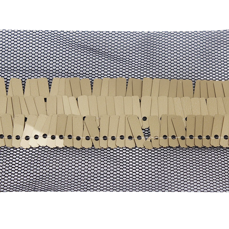 20 ярдов черная фатиновая кружевная отделочная лента с золотой стандартной