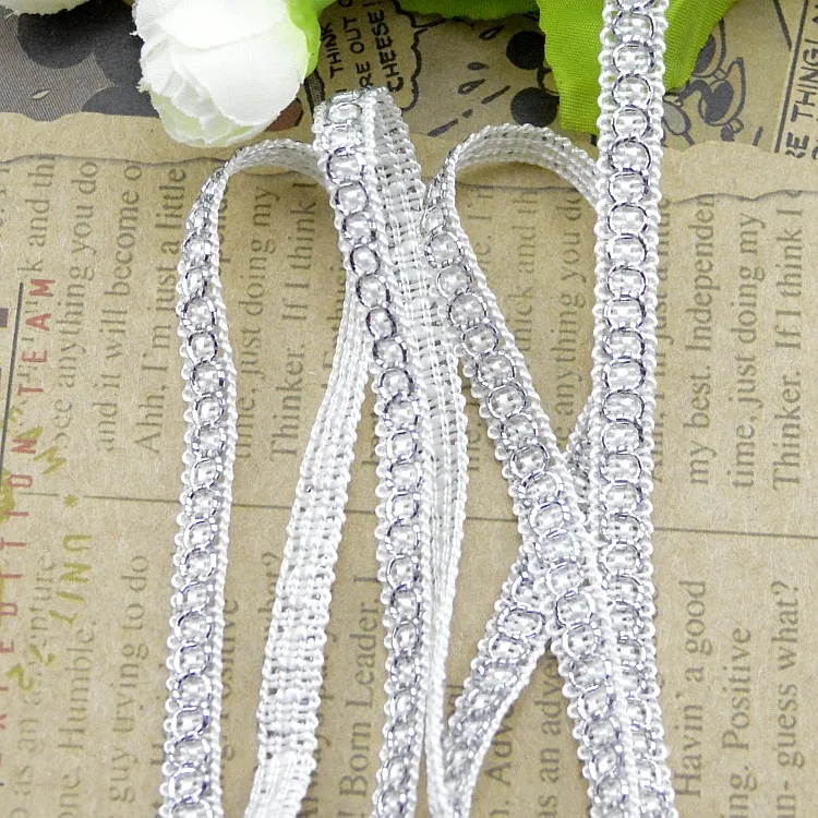 100 метров золотистые серебристые стеклянные черные волнистые тканевые украшения