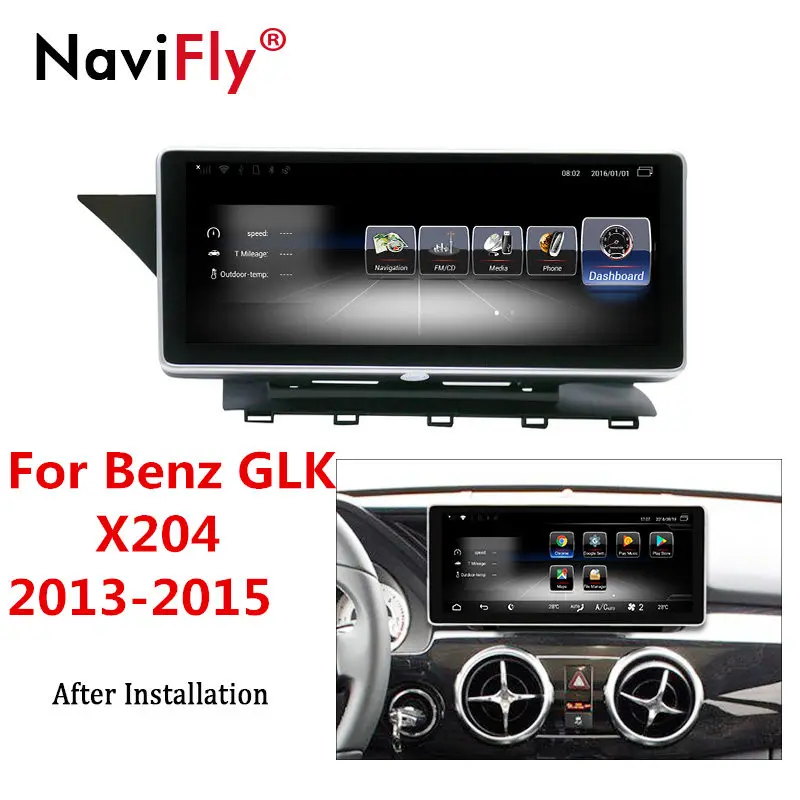 10.25 inch Car radio Новинка! 4G LTE wifi 3+ 32G Android автомобильный Радио мультимедийный плеер gps навигация для Mercedes Benz GLK класс X204 2013 NTG4.5 - Цвет: 10.25 inch Car radio