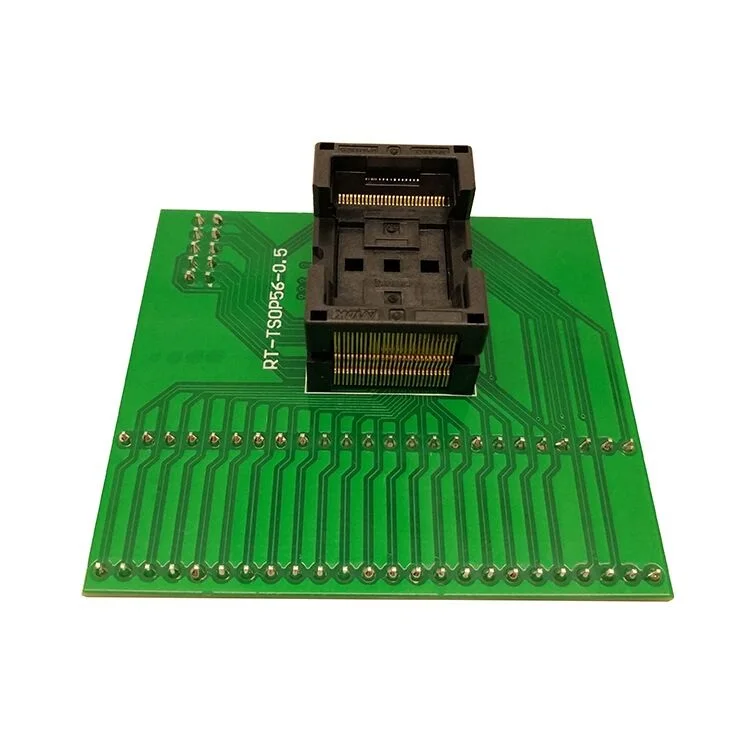 

New TSOP56 Opentop Programming Socket IC Test Socket Flash Burn in Socket Adapter High Quality Eletronic for RT809H programmer