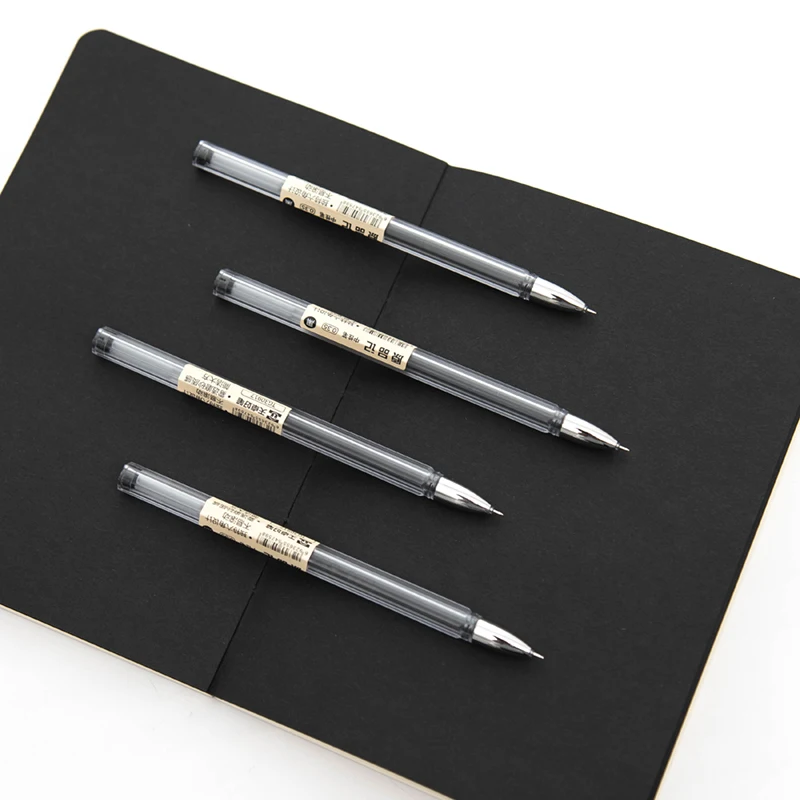

Mirui creative Korean students all-styled pen Korea simple black 0.35mm gel pen