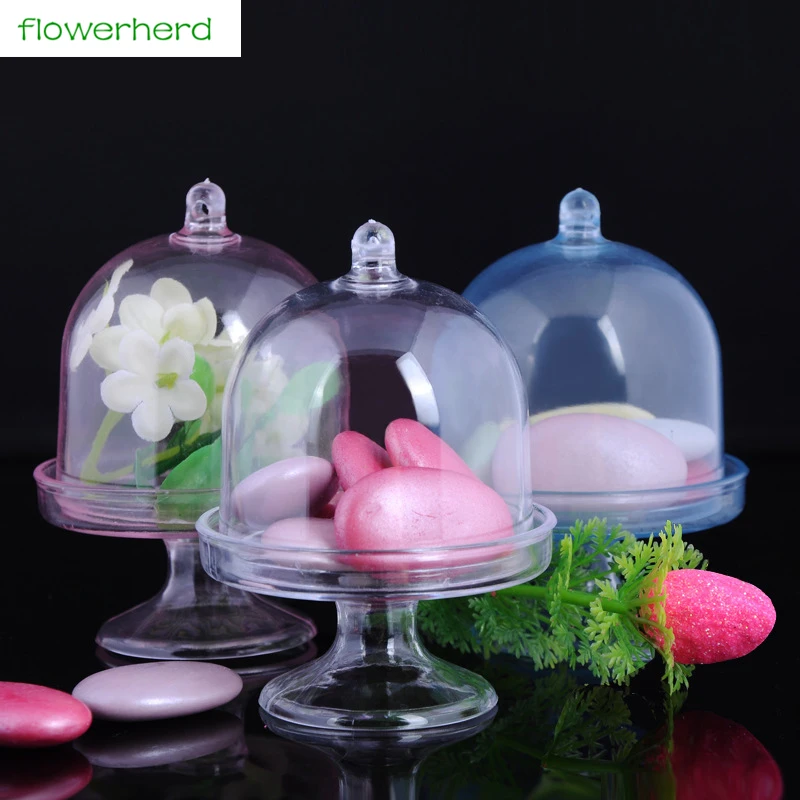 

12pcs Transparent Plastic Candy Boxes Cake Boxes Wedding Favors Supply Baby Shower Favors Birthday Party Decorations Home Decor