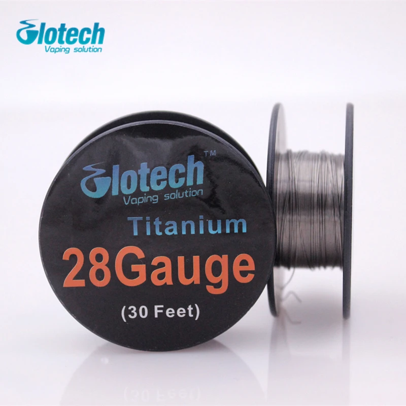 Glotech 5 рулонов * 10 м/рулон титана провода отопления для электронного кальяна RDA RBA