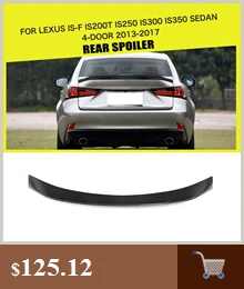 Разветвители заднего бампера спойлер фартуки Cupwings Winglets для Lexus IS F Sport Sedan 4 двери только углеродное волокно/FRP
