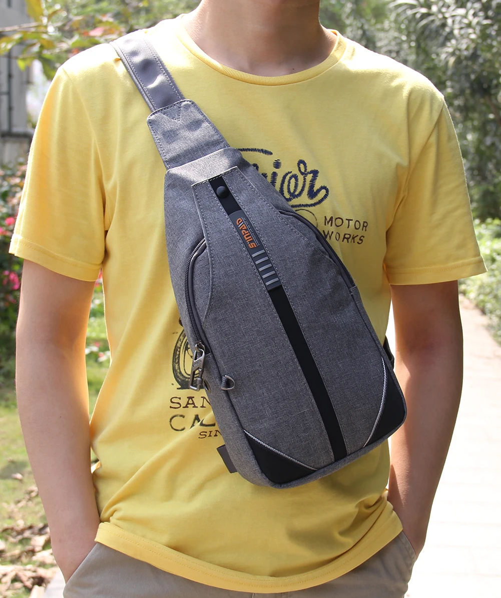 Нагрудная Сумка слинг многофункциональный рюкзак через плечо сумка на с защитой