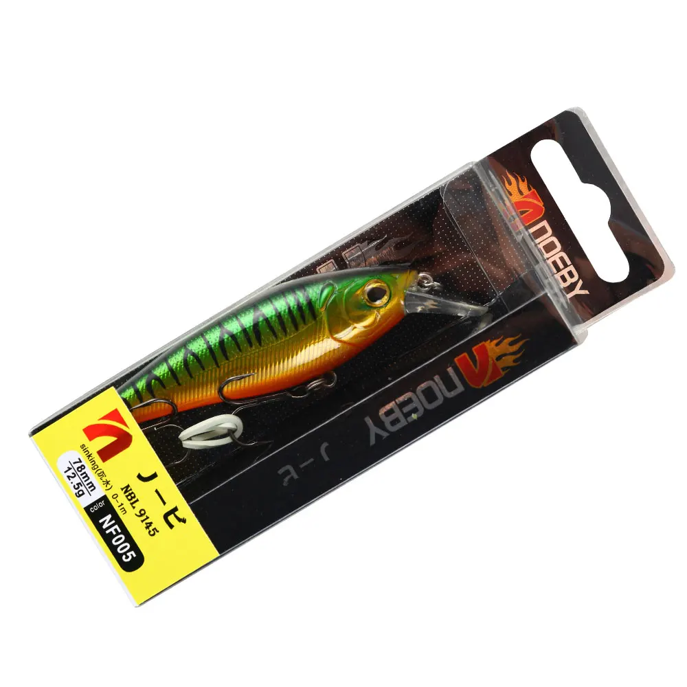 NOEBY Minnow NBL9145 бас Щука Карп Walleye форель пластиковая рыболовная воблер жесткая