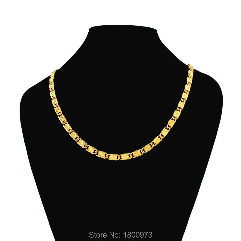 Adixyn 5 мм повседневные мужские и женские позолоченные цепочки ожерелье оптовая