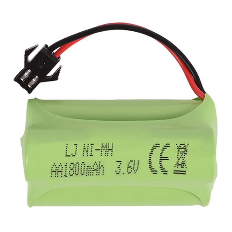3 6 v 1800mah AA Ni MH SM 2P Plug батарея дистанционная деформация автомобиля электрические