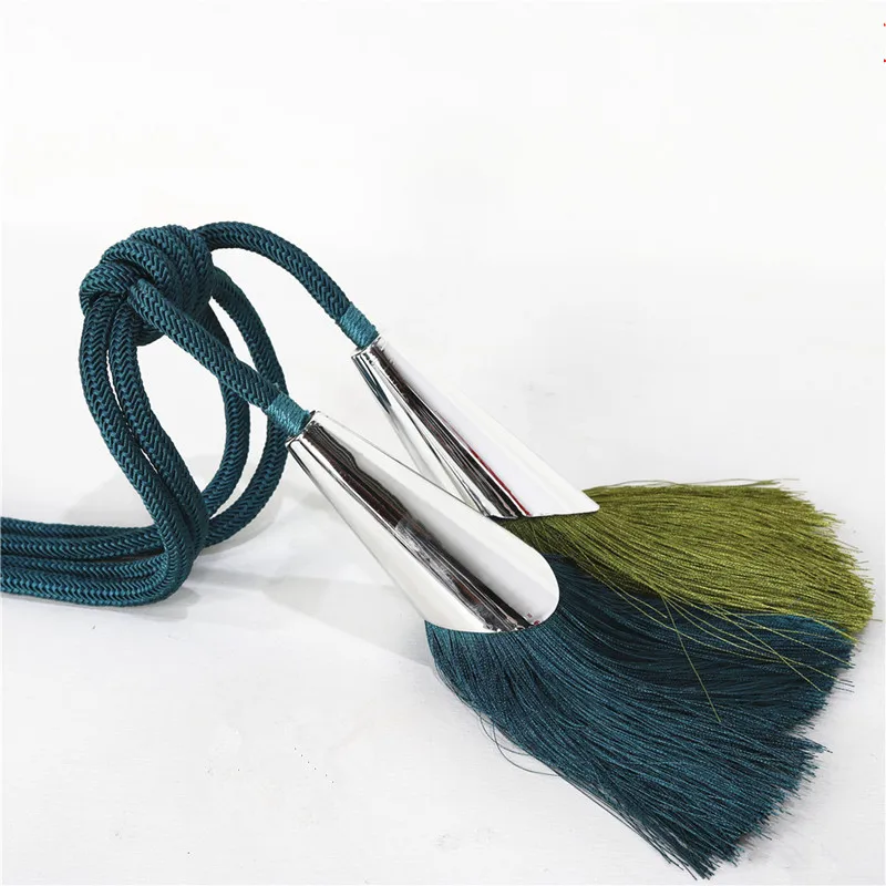 QGVLish 2Pcs Curtain Tiebacks Tassels Fringe Hanging Belt Balls Bind Ropes Brush Straps Clasp Accessories Tieback Decor | Дом и сад
